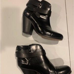 Rag & Bone Harrow Patent Leather Boots Size 36.5
